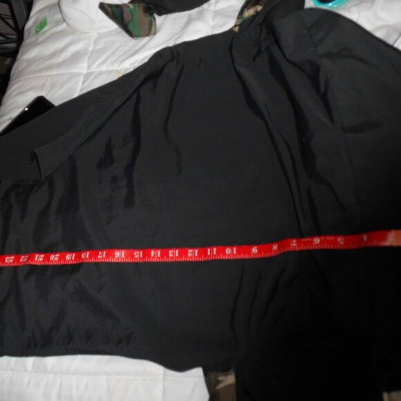 100 % PURE NYLON VENTED BLACK BUTTON‎ DOWN CAMO SHIRT - Picture 12 of 14